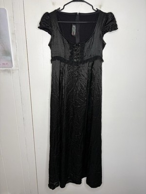 Vintage Lip Service Dress Womens M Helena Maxi Goth Corset Bodice Silky Vamp | eBay Vintage Lip Service Dress Womens M Helena Maxi Goth Corset Bodice Silky Vamp | eBay