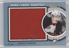 2014-15 ITG Heroes and Prospects Game Used Jersey Blue 10/60 Jansen Harkins 0a4