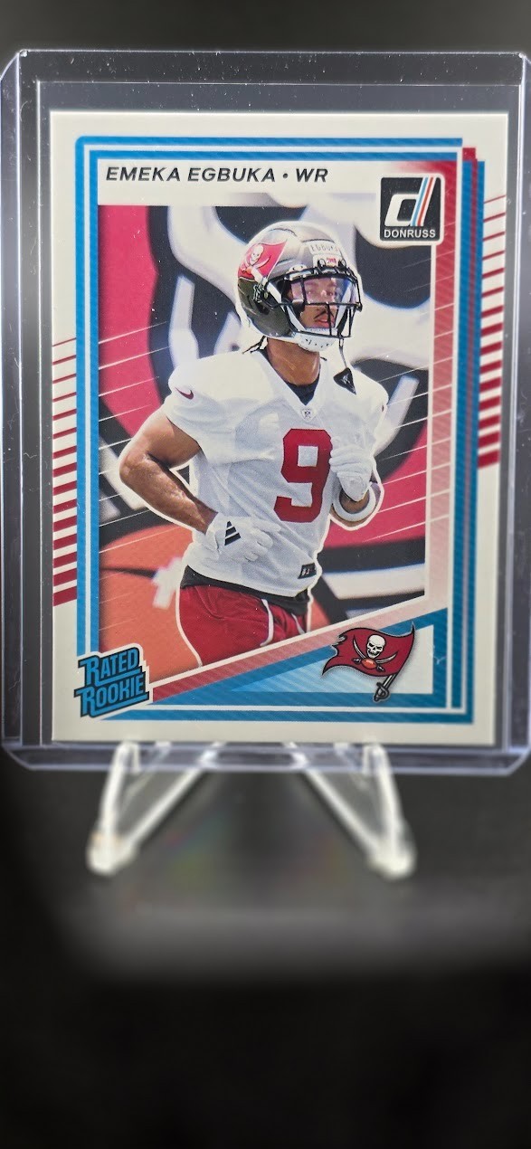 2025 Panini Donruss - Emeka Egbuka Rated Rookie Base #375 (RC) Buccaneers