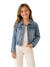 Gap Girl  s XL 12 Denim Button Up Jacket Long Sleeve Classic School Casual play