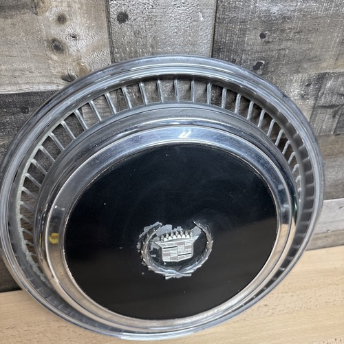 Cadillac Eldorado Wheel Cover Hubcap Black 1976 1977 1978 1974 1975 76 77 78 70s - Foto 3 di 23