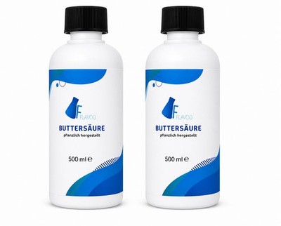 Buttersäure hochrein   2 × 500 ml (1 Liter)   Laborqualität   Butyric Acid
