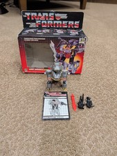 G1 1985 GRIMLOCK     100  COMPLETE w BOX     VINTAGE G1 TRANSFORMERS