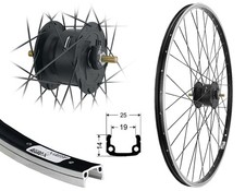 28 Zoll Aluminium Vorderrad Nabendynamo 19-622 Laufrad Felgenbremse 6v 3 Watt