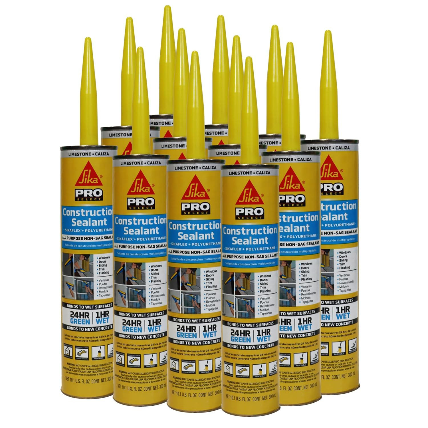 SIKA Sikaflex Construction Sealant - Limestone, Polyurethane Adhesive, Self-Leve