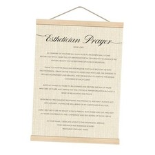 HKTZM Wooden Poster Hanger Frame 12.5 17 Inch, 17L" x 12.5W" Esthetician Prayer