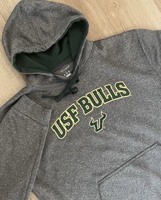 USF BULLS South Florida Champion Hoodie Men Large Gray Pullover Sweatshirt