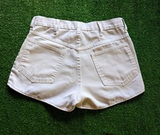 VTG SEARS 70s White Shorts Mid Rise Pockets Sz 29 Mid Rise Put on Shop juniors