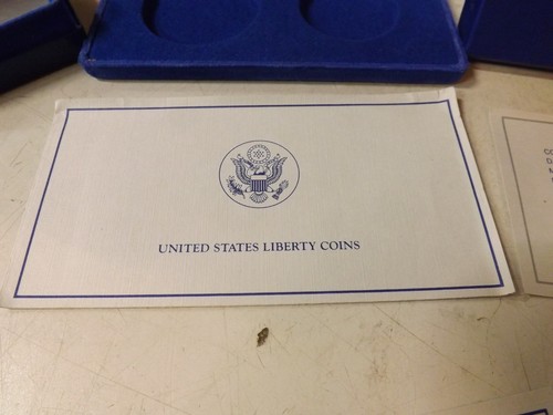 CAJA VACÍA para 1986 Estados Unidos Liberty Proof juego de 2 monedas de plata y medio dólar - Imagen 7 de 11