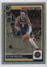 2023-24 Panini NBA Hoops Premium Stock Silver Prizm Peyton Watson #266 1fa4