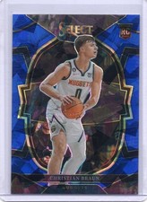 Christian Braun 2022-23 Panini Select Blue Retail Cracked Ice Prizm #85 