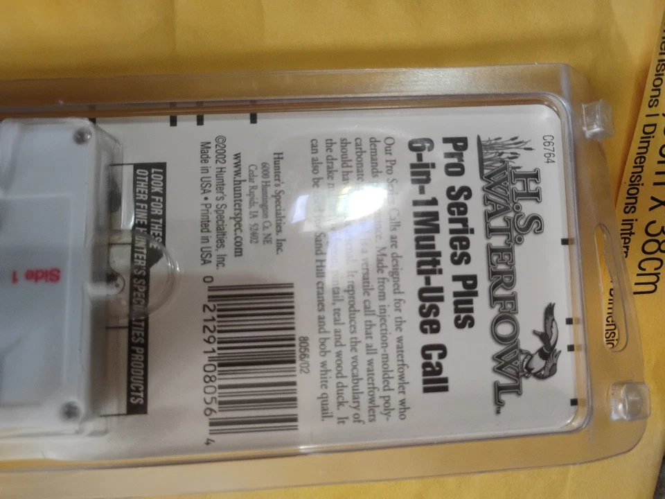 Hunter’s Specialties Pro Series Plus 6-in-1 Waterfowl Call New In Package (X) - Image 4 of 4