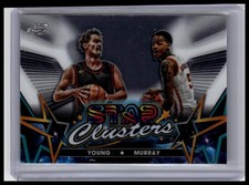 2023-24 Topps Chrome Cosmic #SC-1 Dejounte Murray / Trae Young Star Clusters