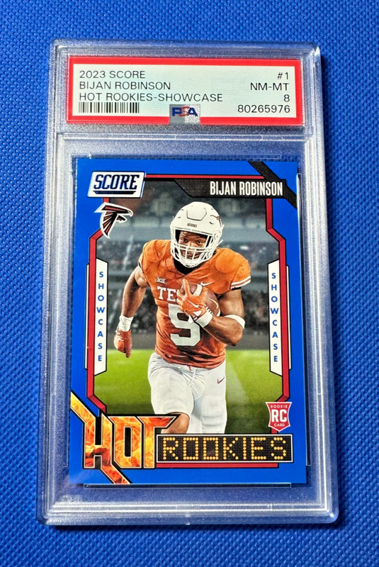 1/1 Bijan Robinson RC Score Showcase Panini 2023 PSA (8) ONLY 1 IN EXISTENCE