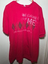 HEB Texas Grocery Store Employee Uniform Because Of Me Red T-Shirt XL