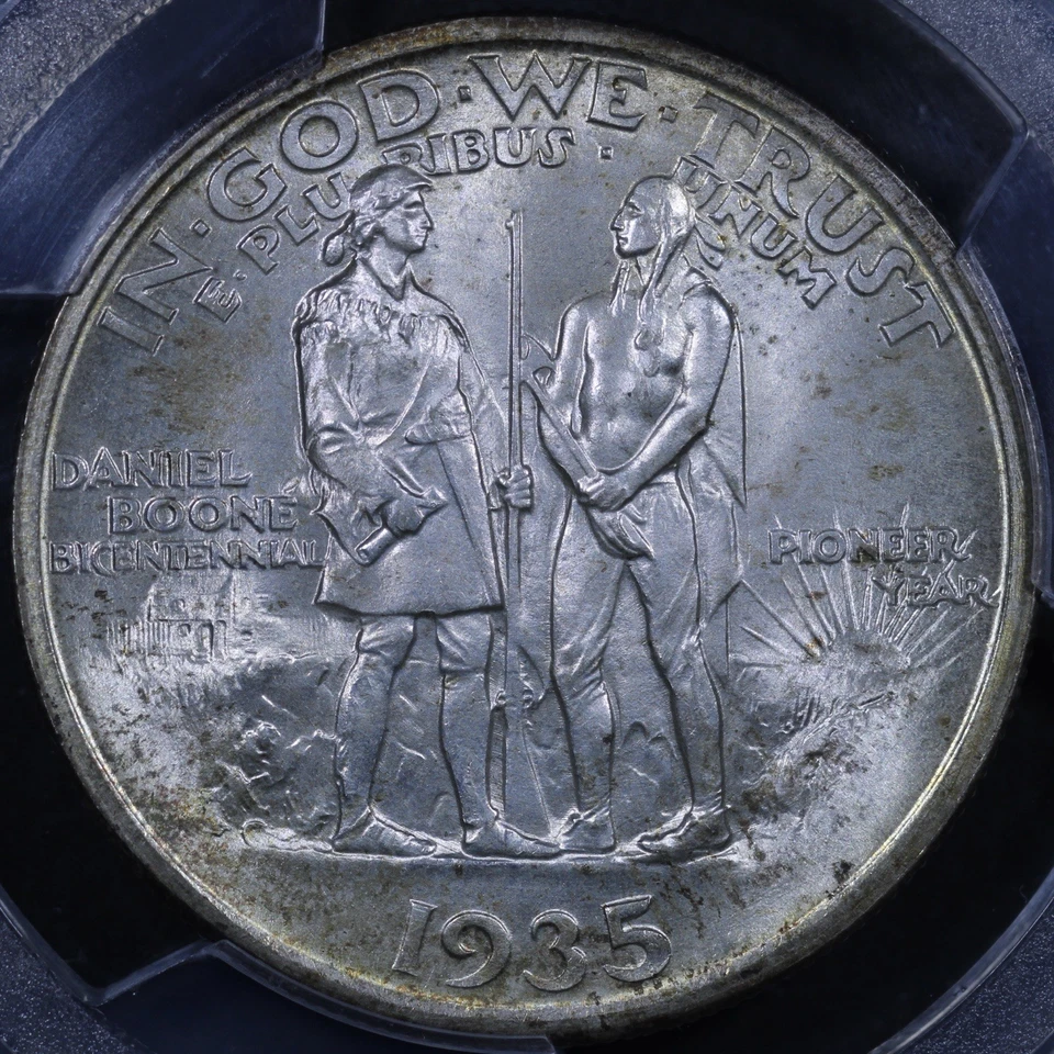 1935 Boone Commemorative Half Dollar - 50c PCGS MS67 - PCGS Gold Shield - Image 4 of 4