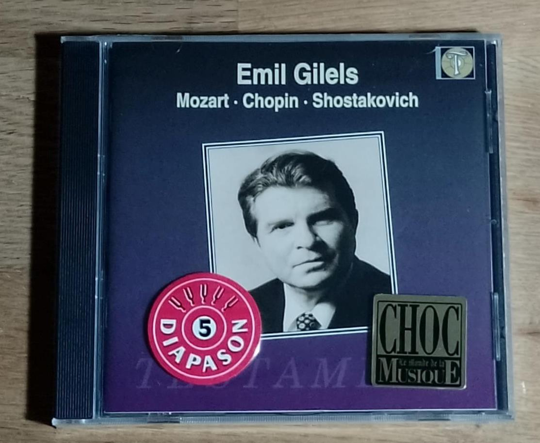 EMIL GILELS Plays MOZART CHOPIN SHOSTAKOVICH  Testament CD SEALED