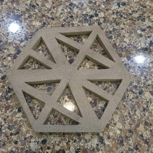 Convivial Ceramics STUDIO Geometric Trivet minimalist architectural designs