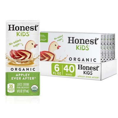Honest Kids Appley Ever After, Organic Juice Drink, 6 Fl oz Juice Boxes