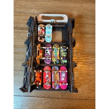 Tech Deck Hot Wheels Fingerboard Lot 10 Boards Tony Hawk Nyjah Huston Case