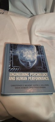 Engineering Psychology and Human Performance 4th ed. book Wickens