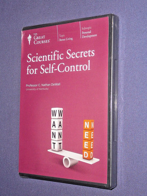 Teaching Co Great Courses DVD    SCIENTIFIC SECRETS for SELF-CONTROL  new sealed