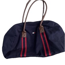 Vintage, Rare Tommy Hilfiger Travel Gym Duffle Bag Crest/Flag Logo, Nice