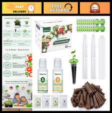 166pcs Hydroponic Pods Kit for Aerogarden - Grow Sponges, Baskets, Domes, Labels 0.19 per gallon