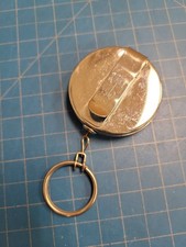Chrome Retractable Key Chain Reel Belt Clip Badge Holder Heavy Duty Metal