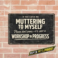 Funny Quote Aluminum Metal Tin Sign Humorous Home Room Wall Art 8x12