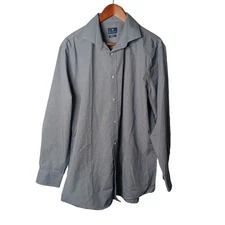 Ryan Seacrest Distinction Shirt button up long sleeve regular fit plaid Large