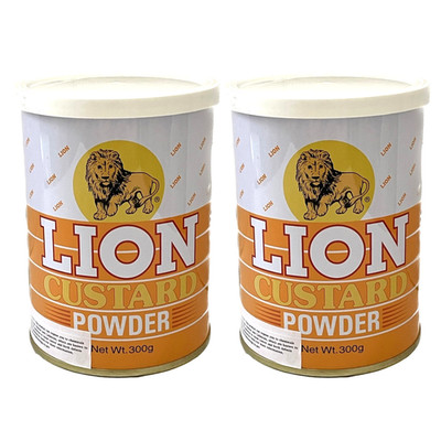 2 Packs 300gr Lion Custard Powder Dessert Cake Pudding Fruit Trifle Pies Jelly