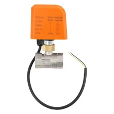 3/4'' Motorized Ball Valve, Normally Closed, Two-Way, 2-Wire Actuator, Stainless