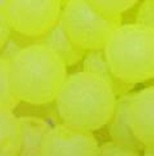 TroutBeads Glowbeadz Chartreuse Glow Fishing Bait Beads 10mm Pack of 15