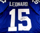 Riley Leonard / Autographed Indianapolis Colts Blue Custom Football Jersey / JSA