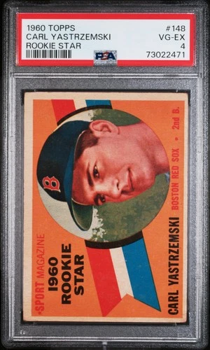 1960 Topps #148 Carl Yastrzemski RC Rookie PSA 4 VG-EX New Label