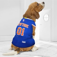 NEW Compare at 28.00 - Pets First NBA NEW YORK KNICKS DOG Jersey, Medium -