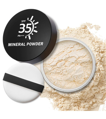 IONSGAKO Mineral Loose Powder, Translucent Setting Powder Lightweight Breathable