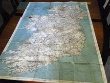 Bacons Motoring & Cycling Road Map IRELAND Co...