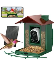  Osoeri Bird Feeder with Camera, Smart Bird Feeder  with AI Identify & Live 