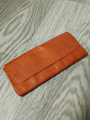 Comoy's Of London Fine Gazelle Leather Fold Up Tobacco Pouch Rare Cognac Vintage