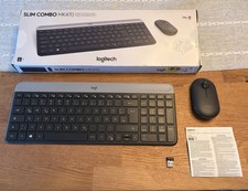 Logitech MK470 Slim Combo Kabellose Tastatur ...