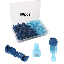 FULARR 60Pcs 30 Pairs Premium T-Tap Wire Terminals, Self-Stripping Quick Sp...