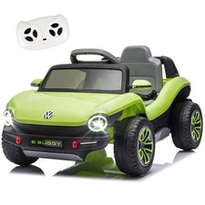 Kids Ride On Car w/ Remote, Bluetooth, Lights  Storage for Boys Girls Ages 3-8