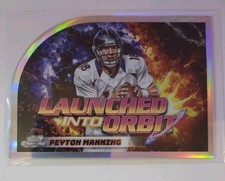 Peyton Manning Launched Into Orbit Die Cut Refractor 2024 Topps Cosmic Chrome...