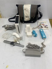 Nintendo Wii Console Bundle White w/ Controller, Nunchuks, Cables & Sensor Bar