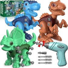 Dinosaur Toys for 3 4 5 6 7 8 Year Old Boys, Take Apart Dinosaur Toys for Kids 3