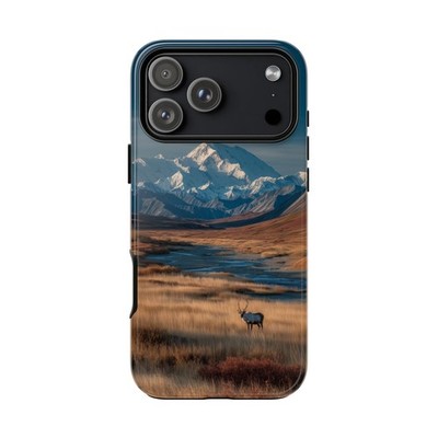 Phone Ink - iPhone / Galaxy / Pixel Case - Denali Tundra Snow Mountain Caribou