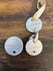 WWI U.S. Army One-Hole Dog Tags Lot – Named ROSENBERG – Original WW1 ID Tags — photo 3