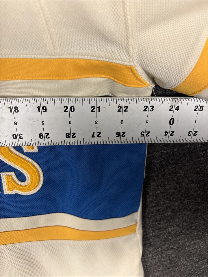 Camiseta deportiva St. Louis Blues Fanatics clásica de invierno talla 54 premium auténtica nueva con etiquetas Foto 4 de 4